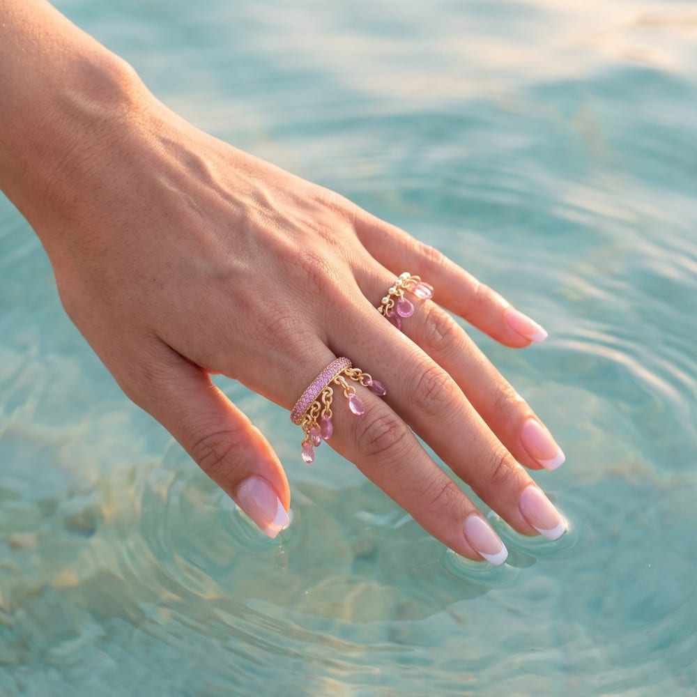 Incanto Briolette zirconia Cocktail Ring view 3