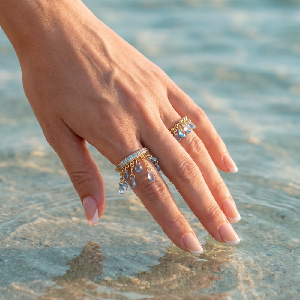 Incanto Briolette zirconia Cocktail Ring view 5