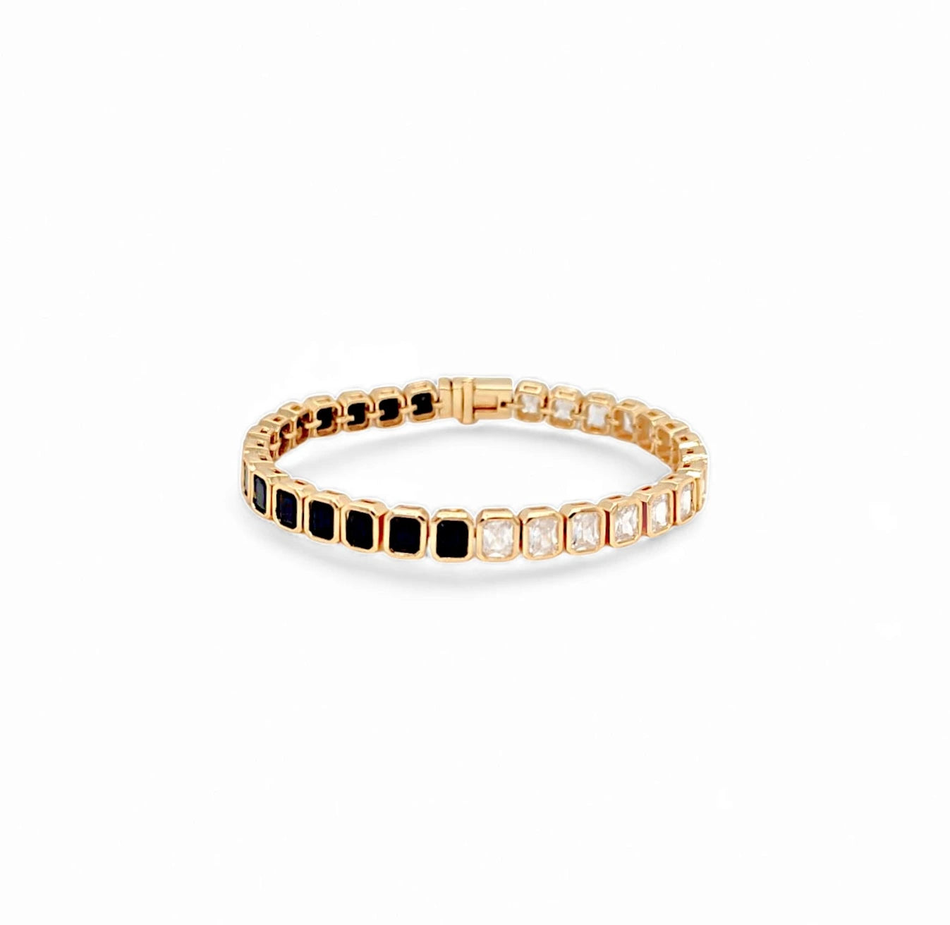 Speranza Bold Baguette Square Tennis Bracelet view 3