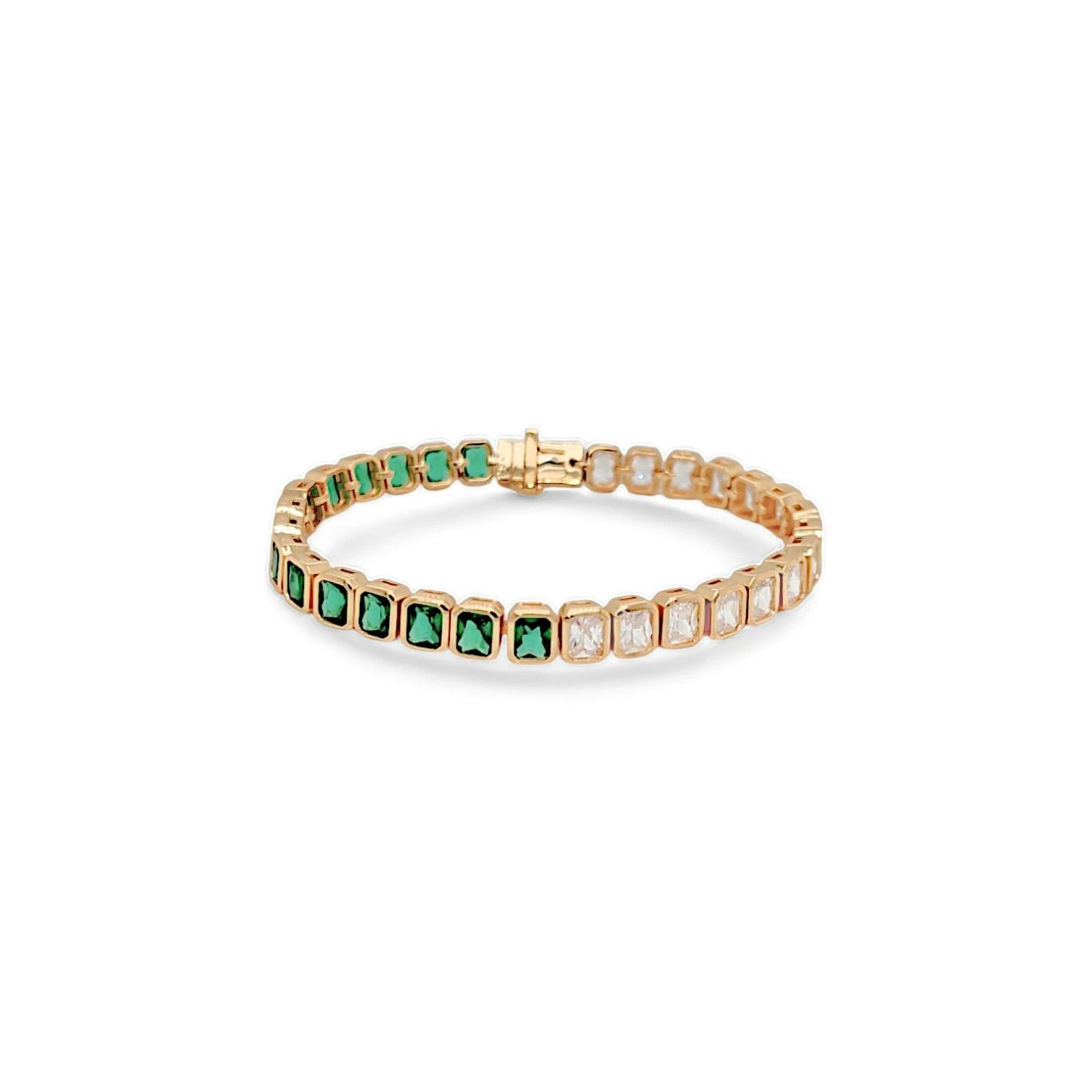 Speranza Bold Baguette Square Tennis Bracelet view 5