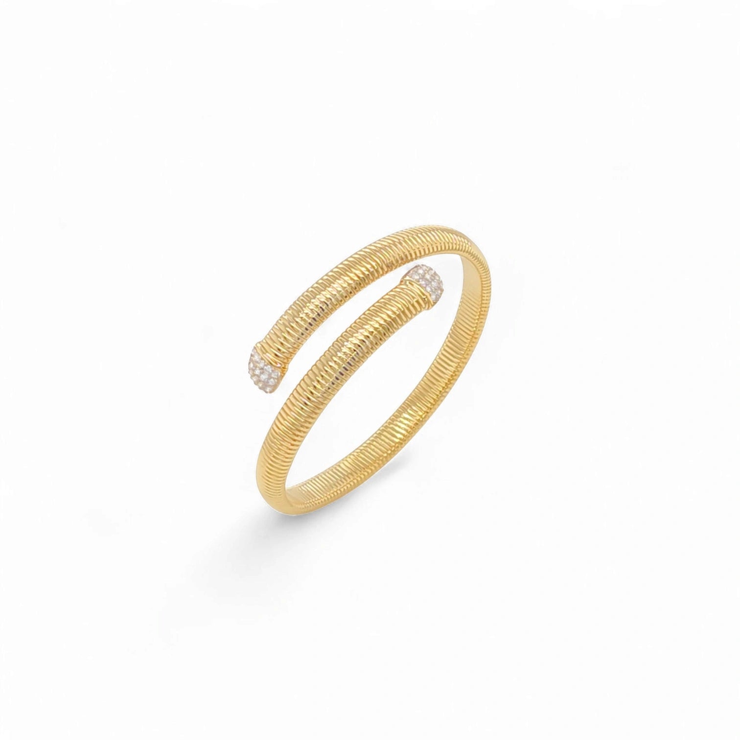 Incanto Crossed Coil Cuff Bangle
