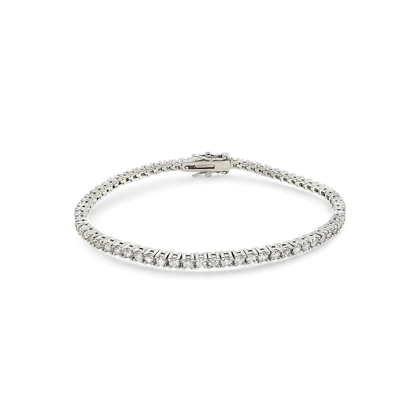 Bella Mini Square Tennis Tennis Bracelet view 7