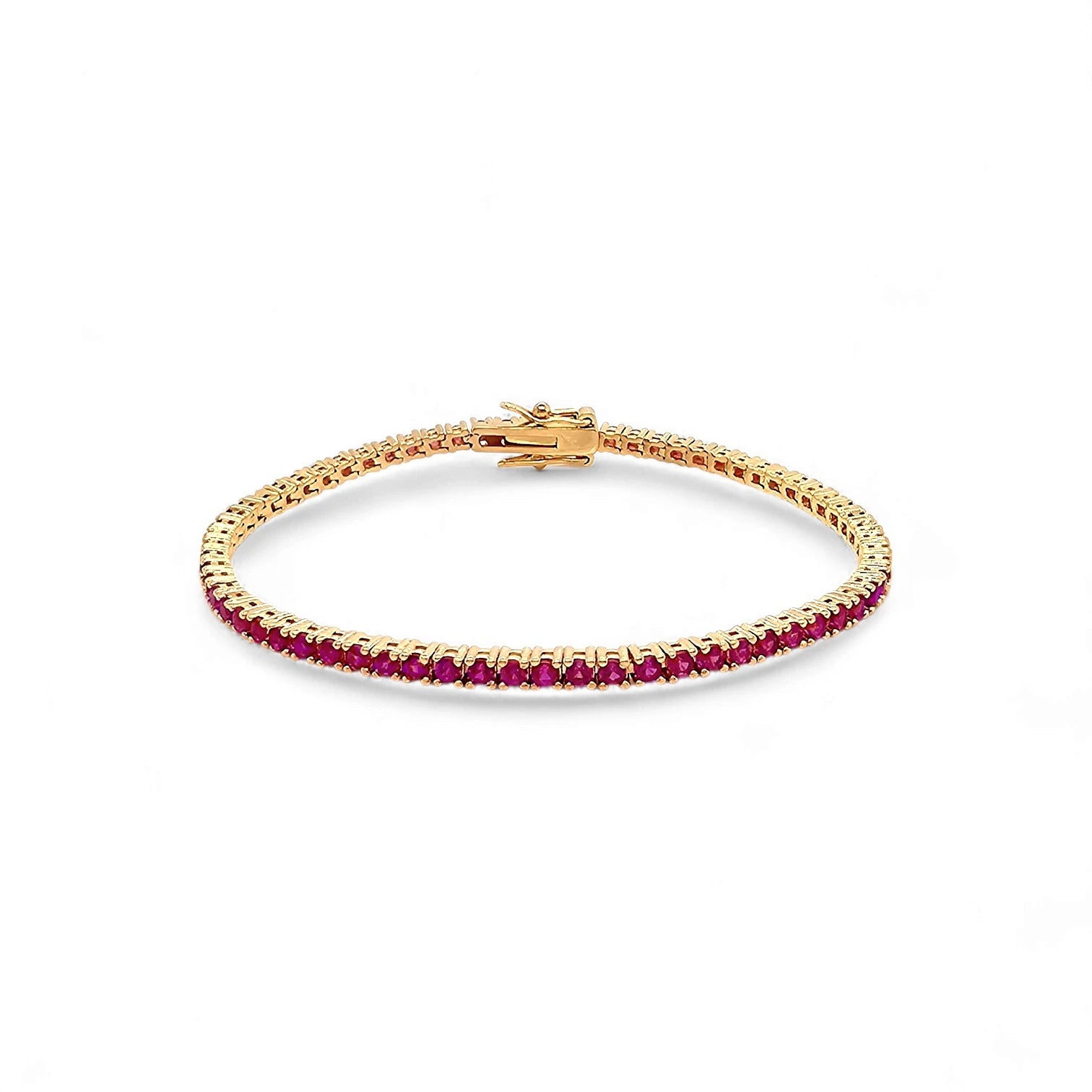 Bella Mini Square Tennis Tennis Bracelet view 8