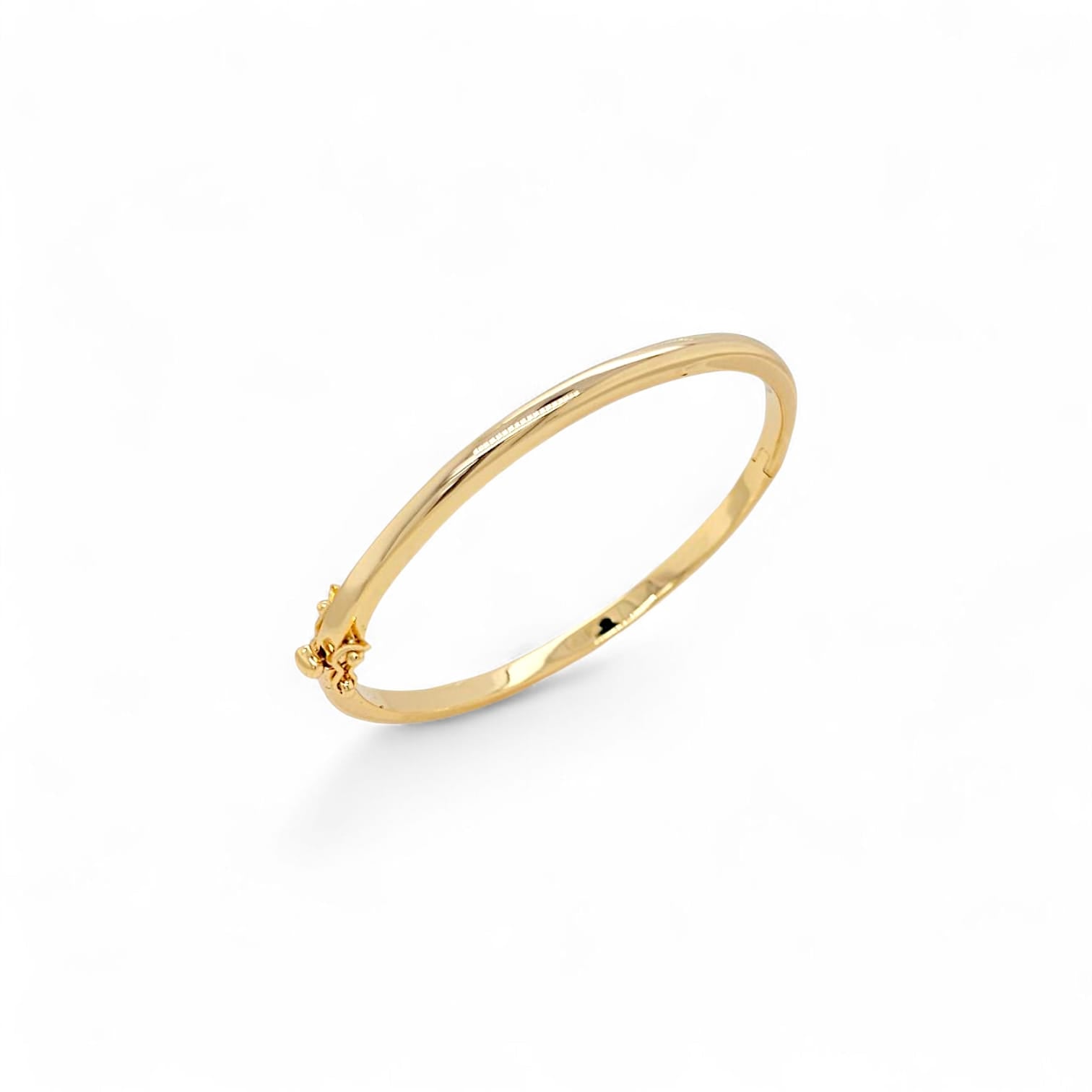 Aria Italy plain Cuff Bangle in Gold - 18K Gold Plated Wholesale Jewelry