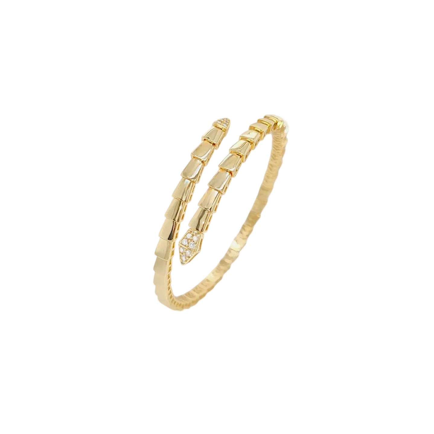 Aura serpenti Cuff Bangle in Gold - 18K Gold Plated Wholesale Jewelry