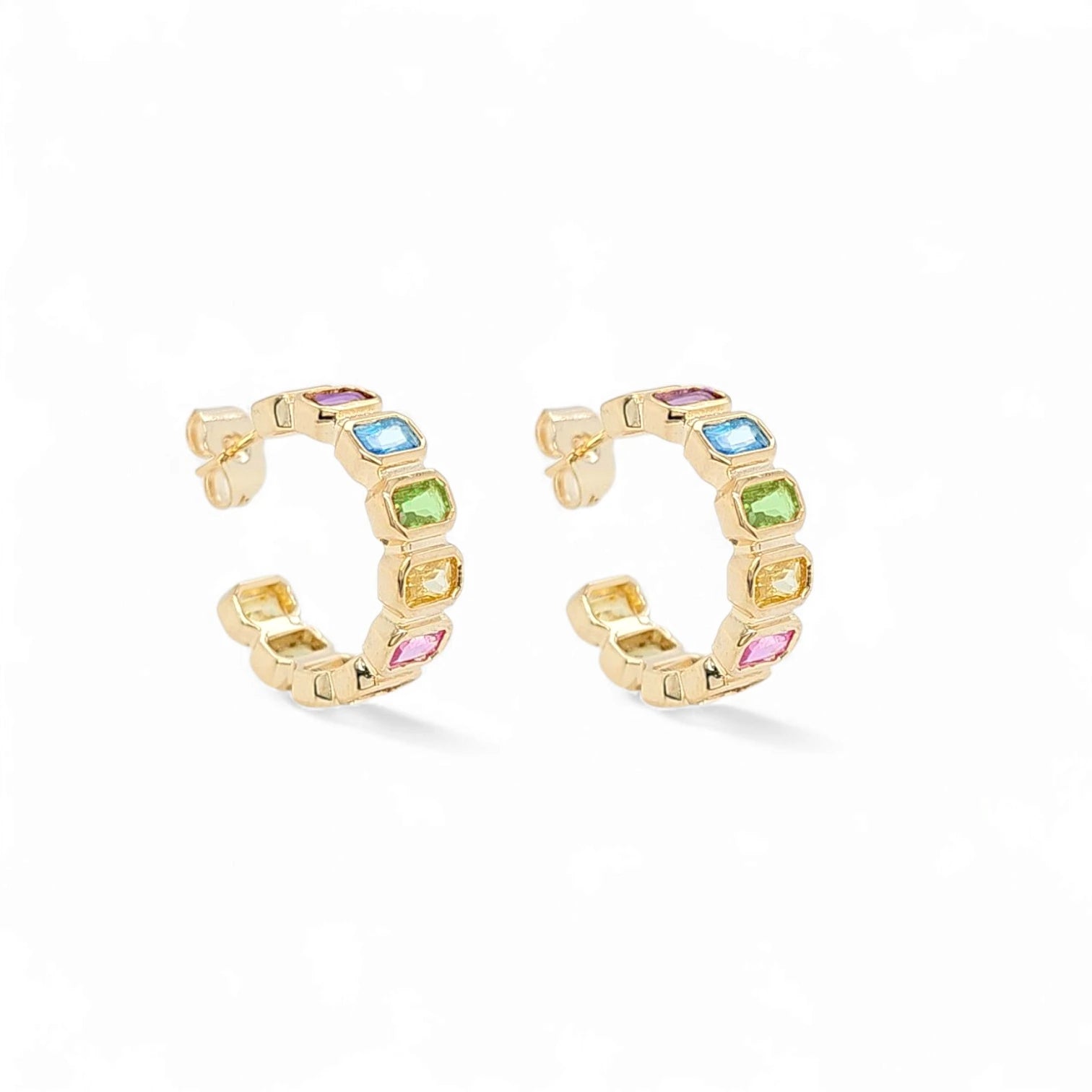 Lucia Riviera 0.9'' Huggie Hoops view 2
