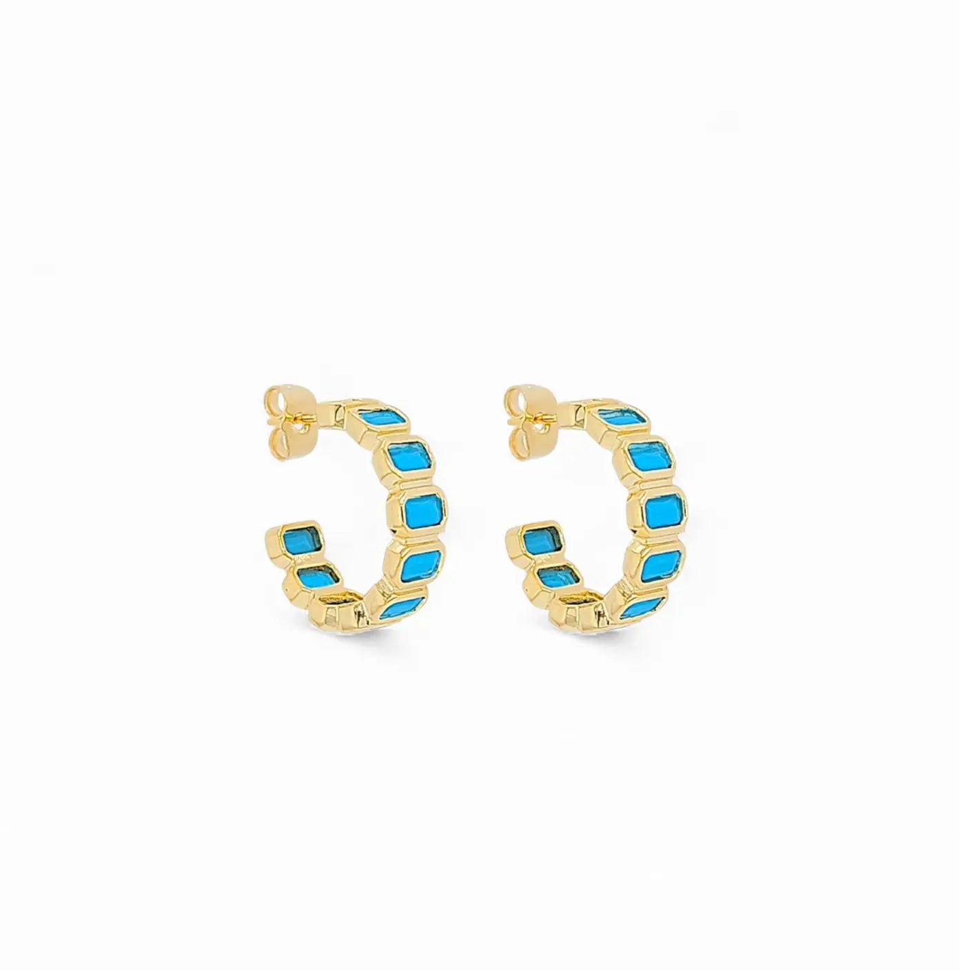 Lucia Riviera 0.9'' Huggie Hoops view 5