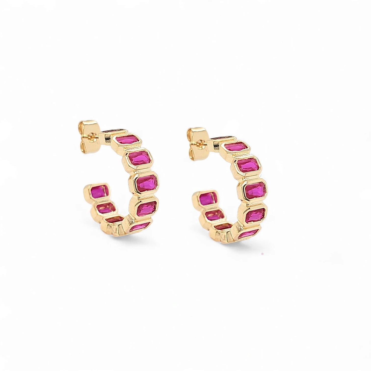 Lucia Riviera 0.9'' Huggie Hoops view 8