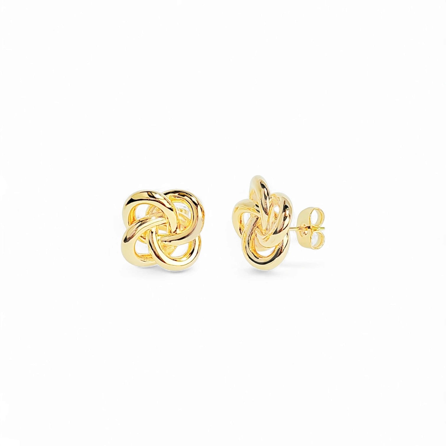 Tesoro Celine Knot Pavé Studs