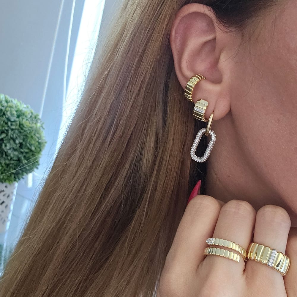 Serena Dolce Vita Huggie Hoops view 2