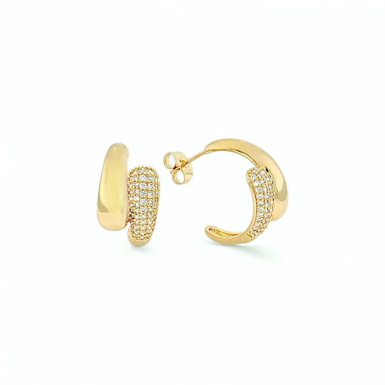 Riviera Deluxe Earrings in Gold - 18K Gold Plated Wholesale Jewelry