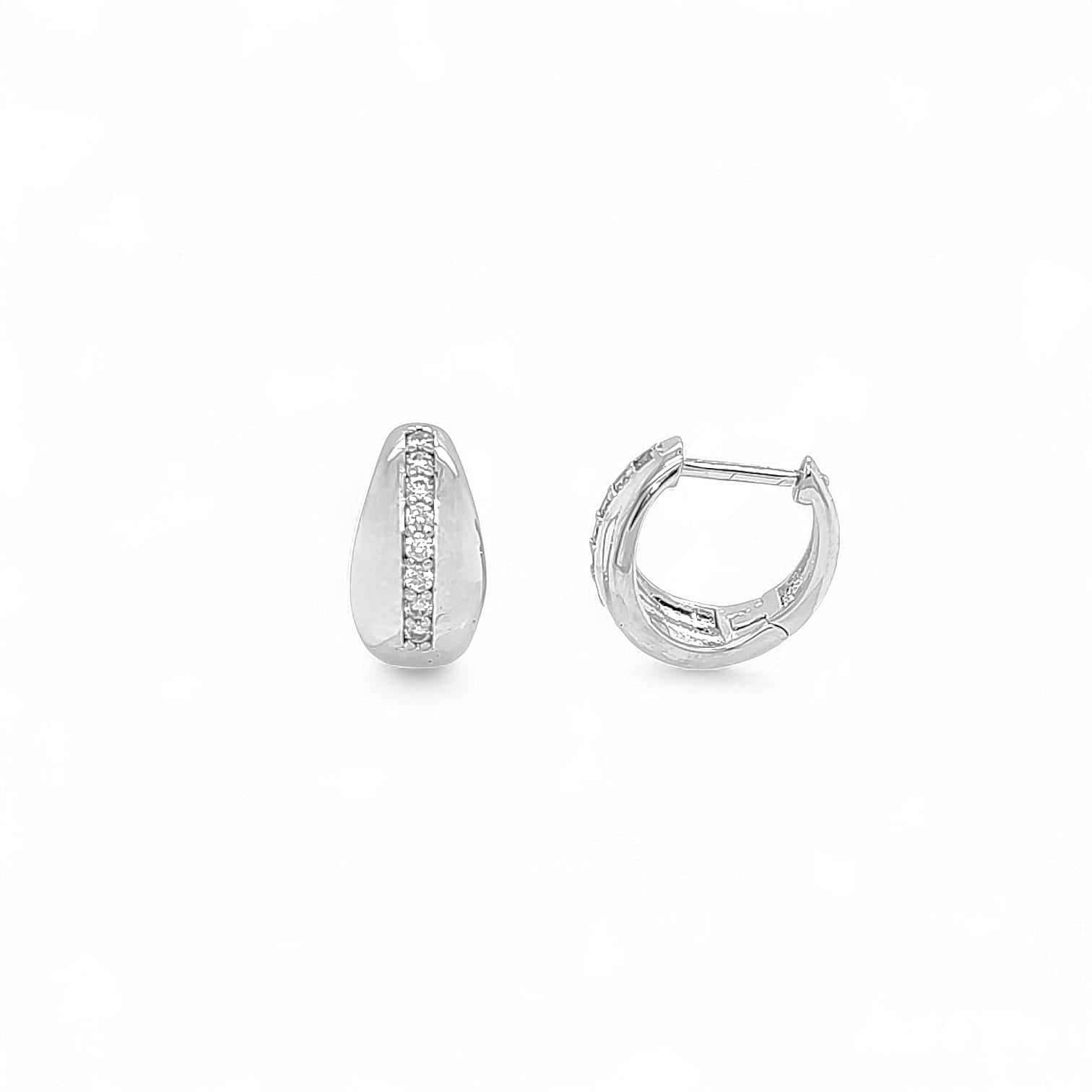 Incanto charm Huggie Hoops view 3