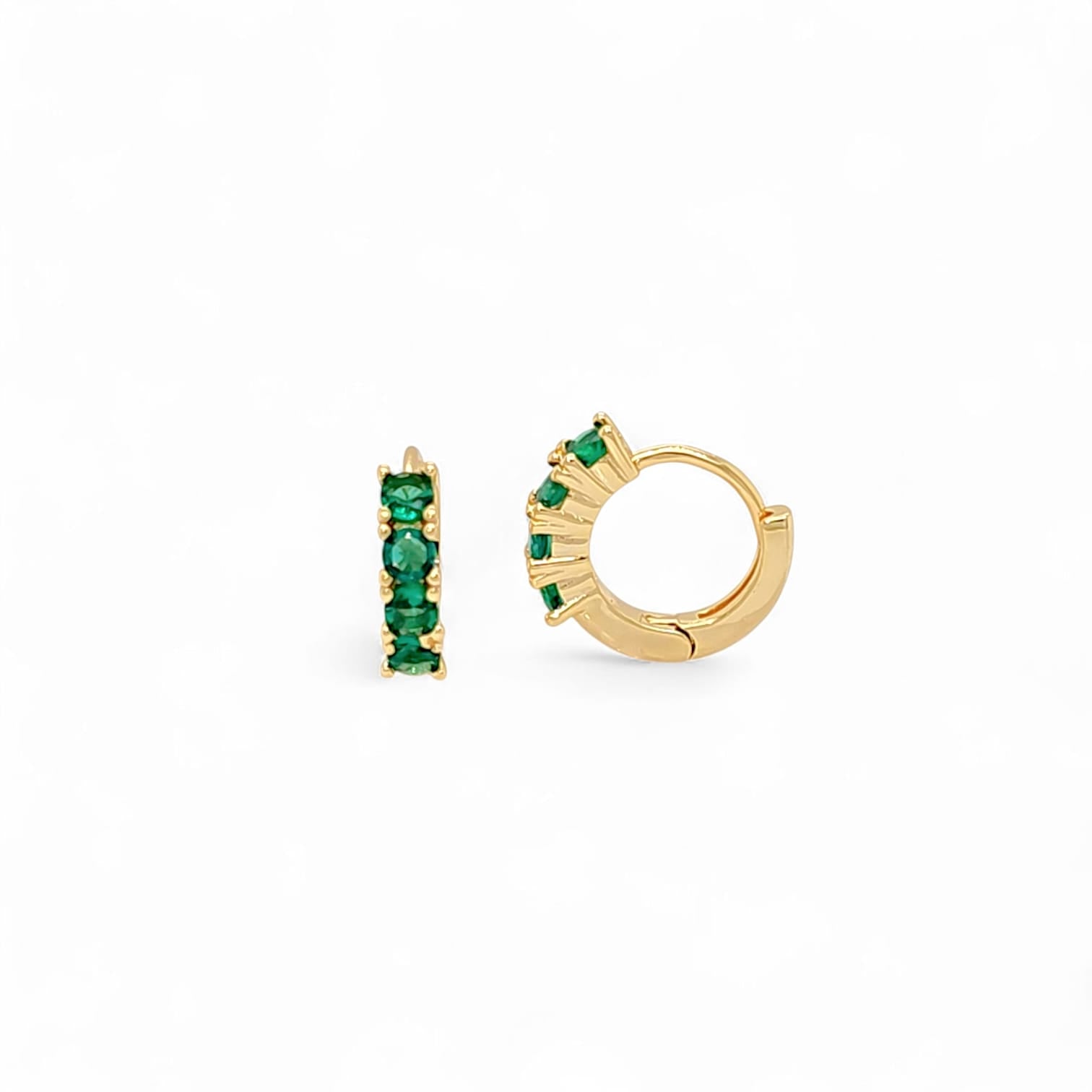 Lucia Mini King Huggie Hoops view 6