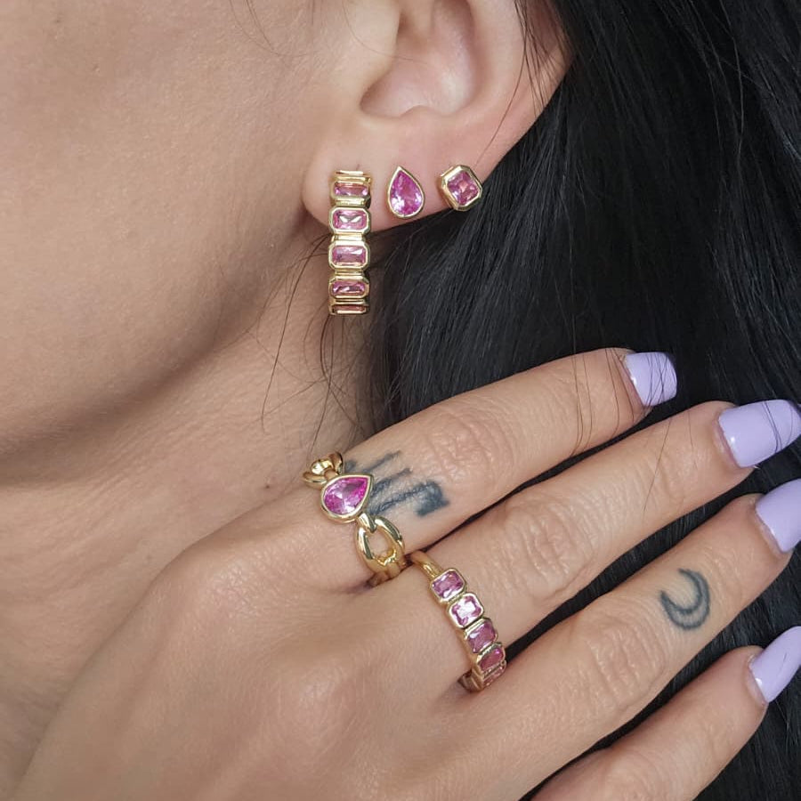 Dolce Tobby Pavé Studs view 2