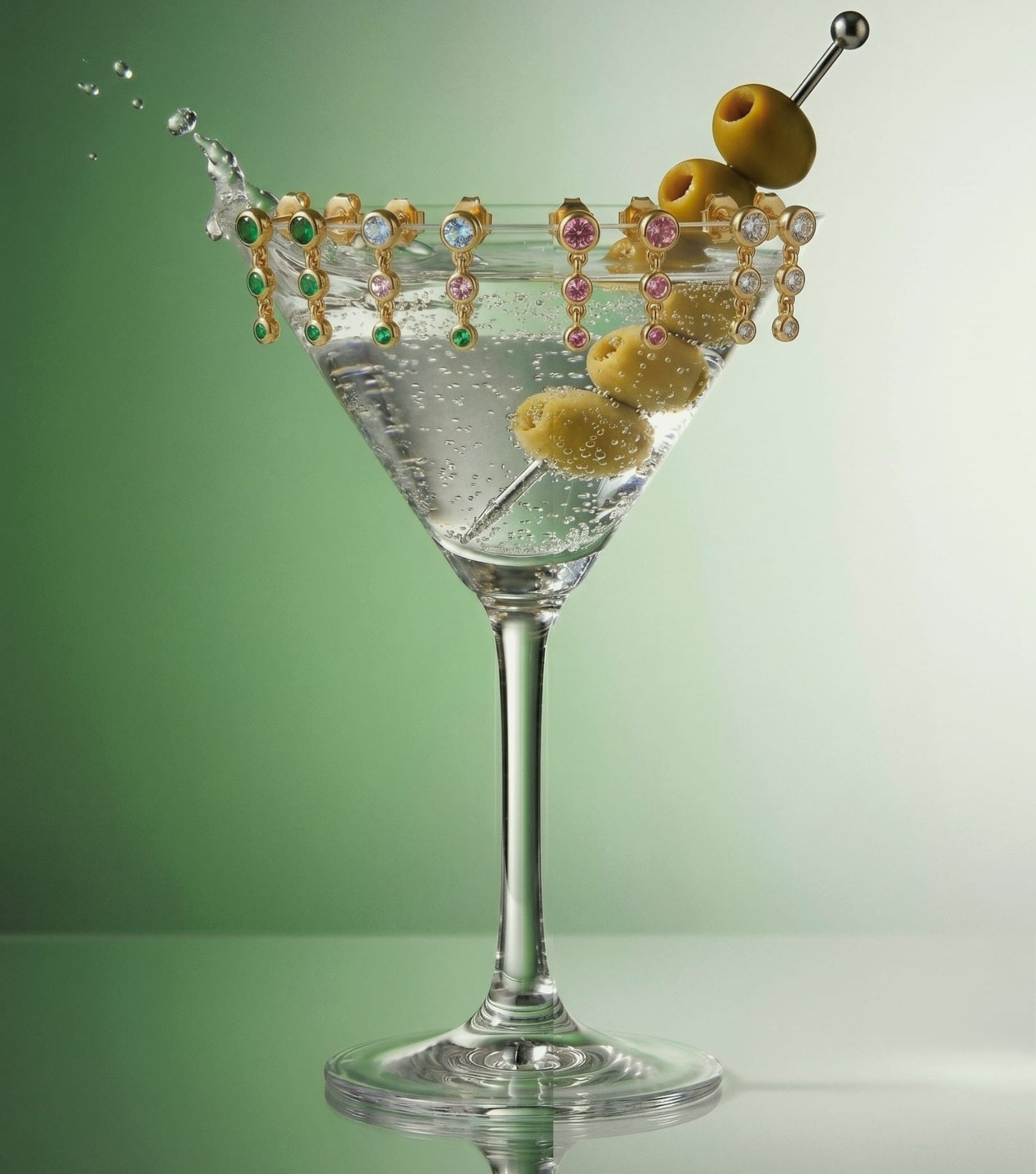 Riviera Martini Pavé Studs view 4