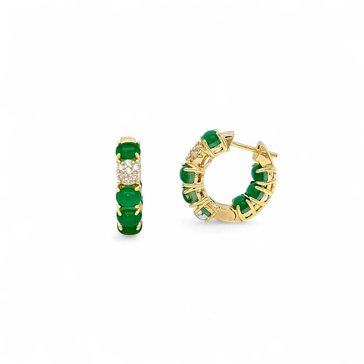 Solare Monaco Huggie Hoops view 4