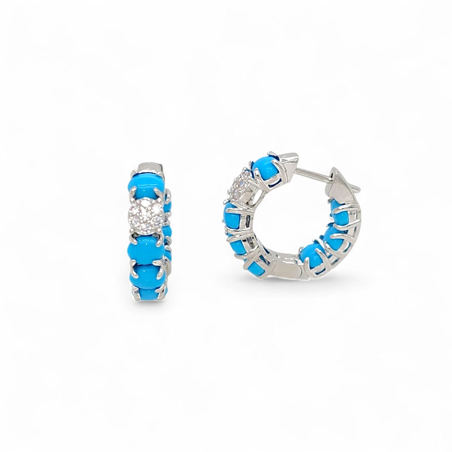 Solare Monaco Huggie Hoops view 5