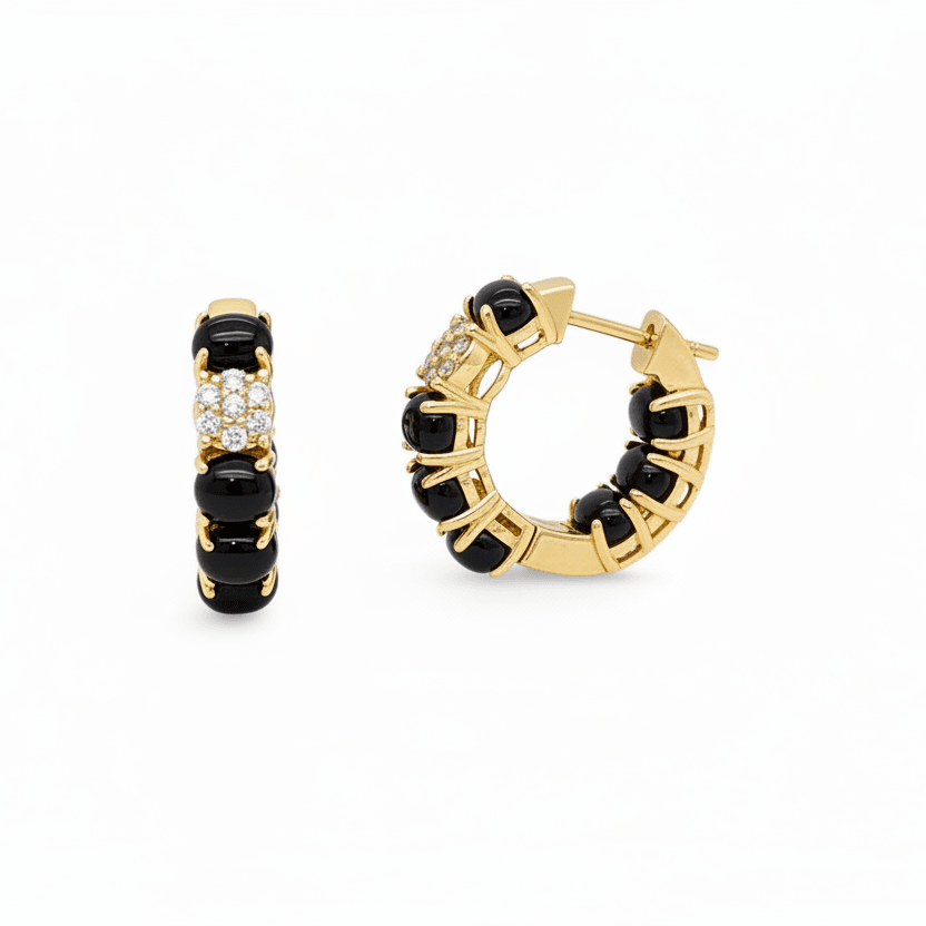Solare Monaco Huggie Hoops view 6
