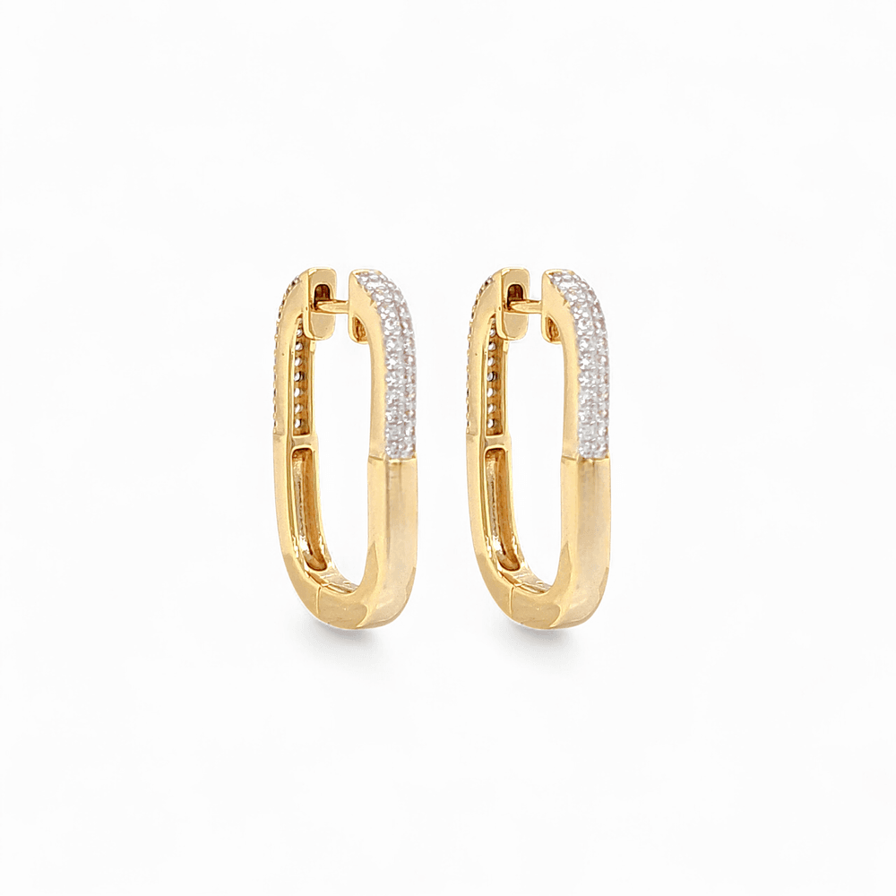 Eterna Lock Two tone Earrings