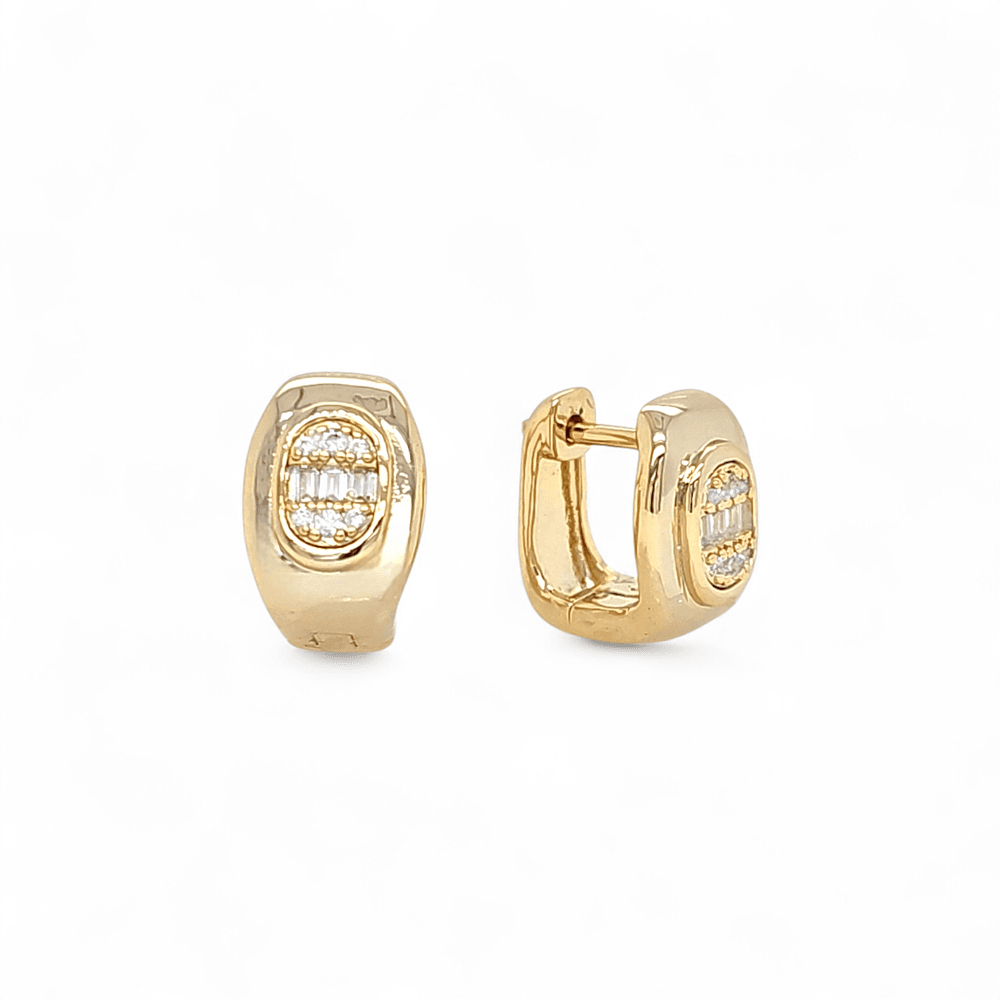 Incanto status Huggie Hoops in Gold - 18K Gold Plated Wholesale Jewelry