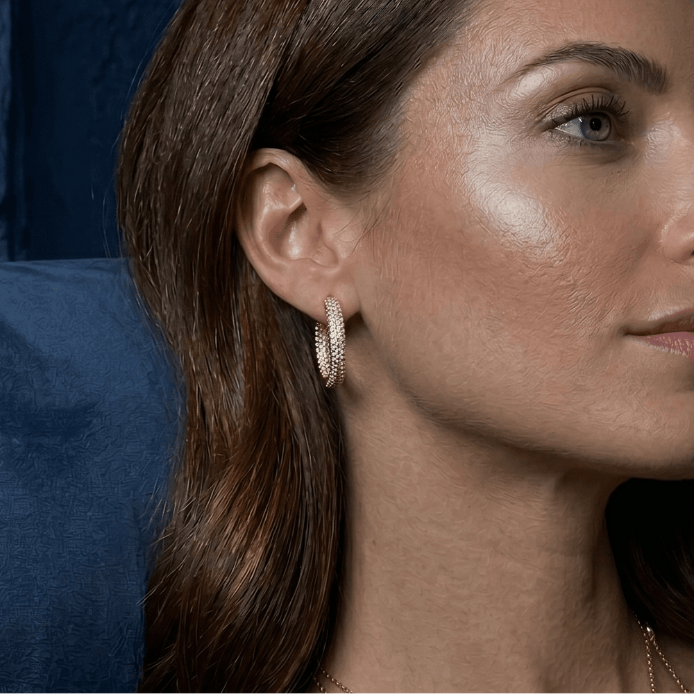Siena micro pavé Earrings view 2