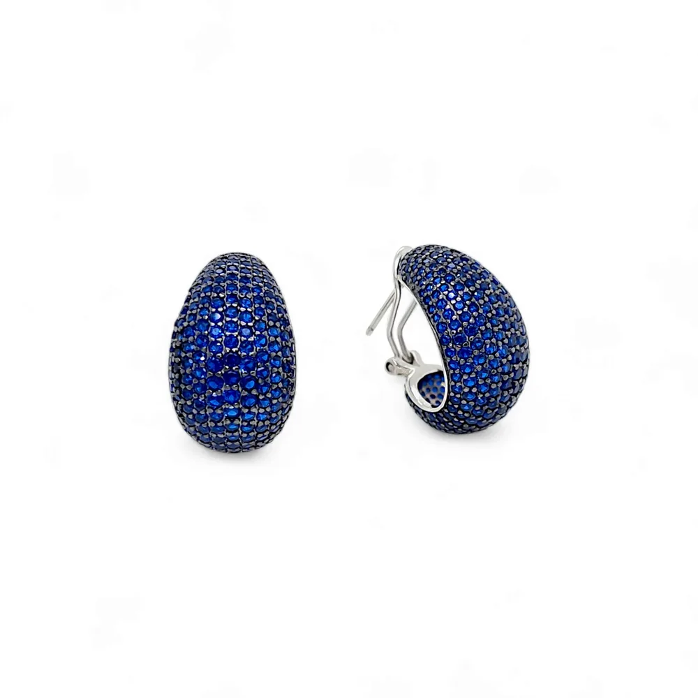 Valentina Pavee Nataly 18k plated Pavé Studs view 3