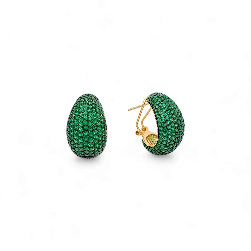 Valentina Pavee Nataly 18k plated Pavé Studs view 5
