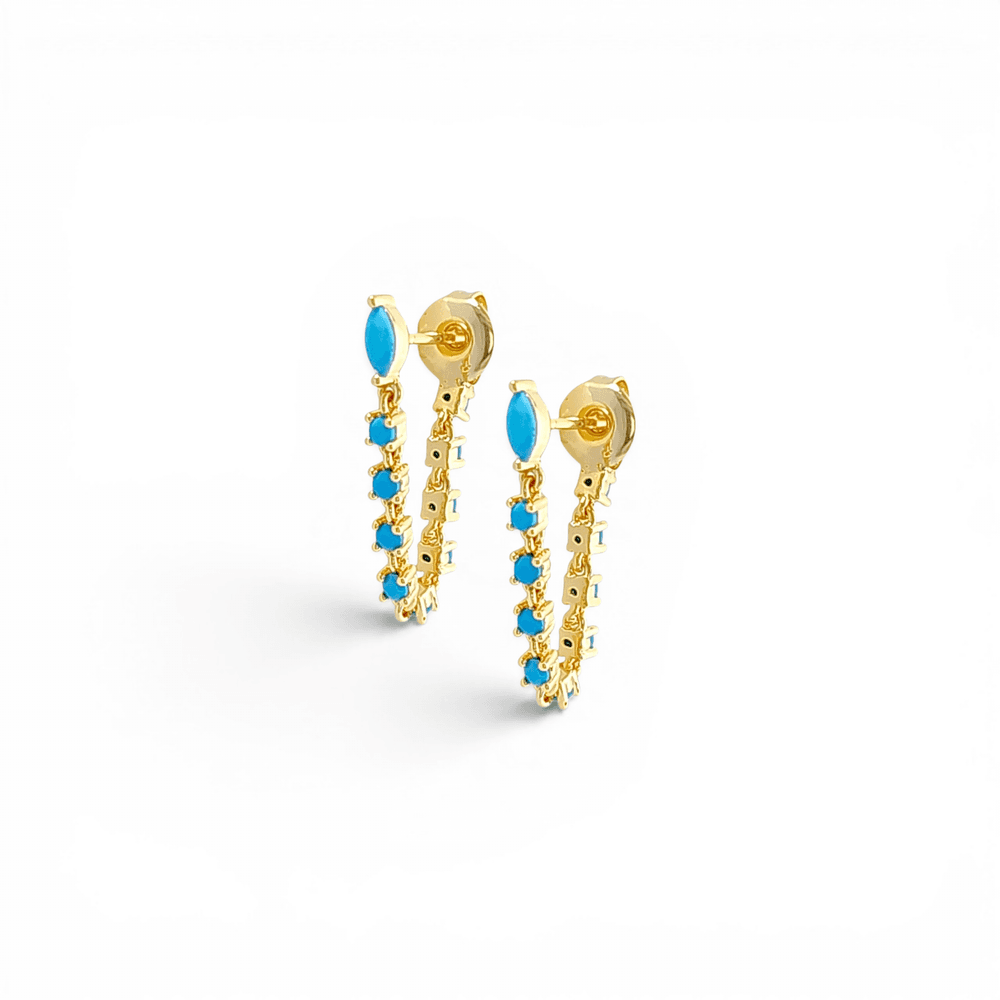 Aura Crystal Drop Earrings view 2