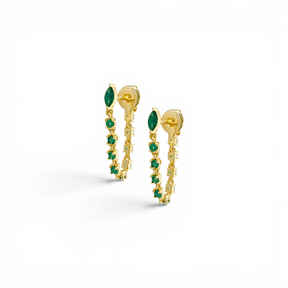 Aura Crystal Drop Earrings view 4