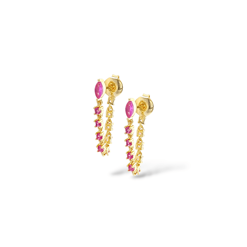 Aura Crystal Drop Earrings view 5