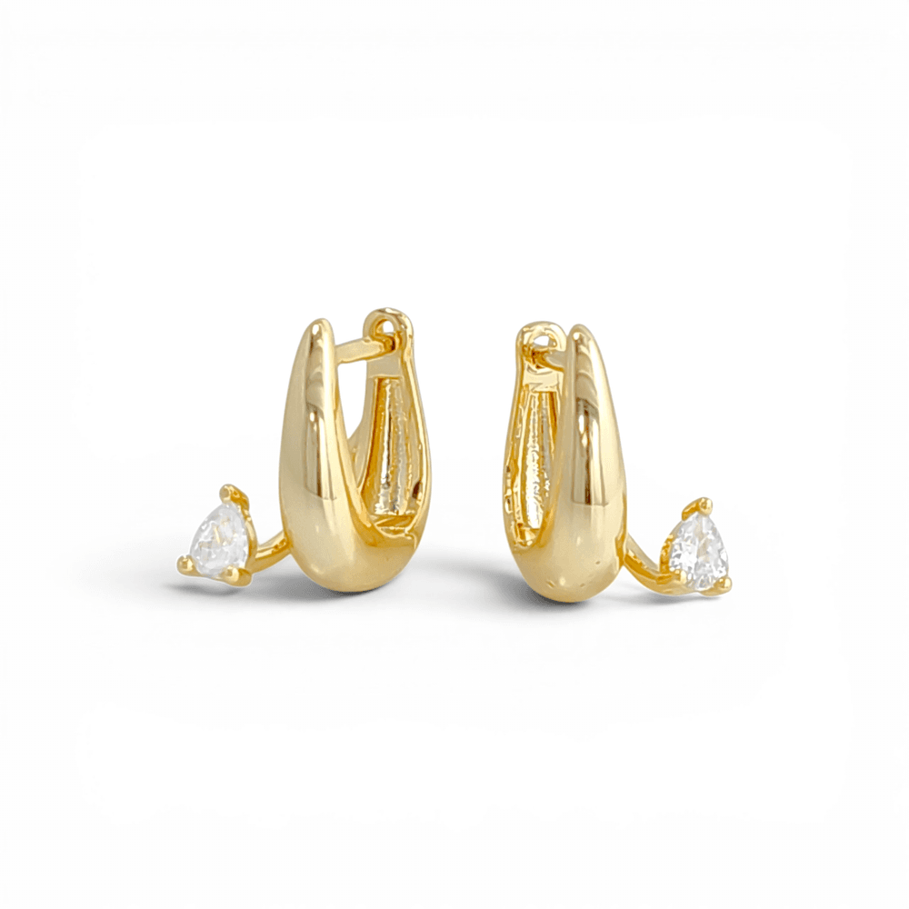 Capri Glory Earrings in Gold - 18K Gold Plated Wholesale Jewelry
