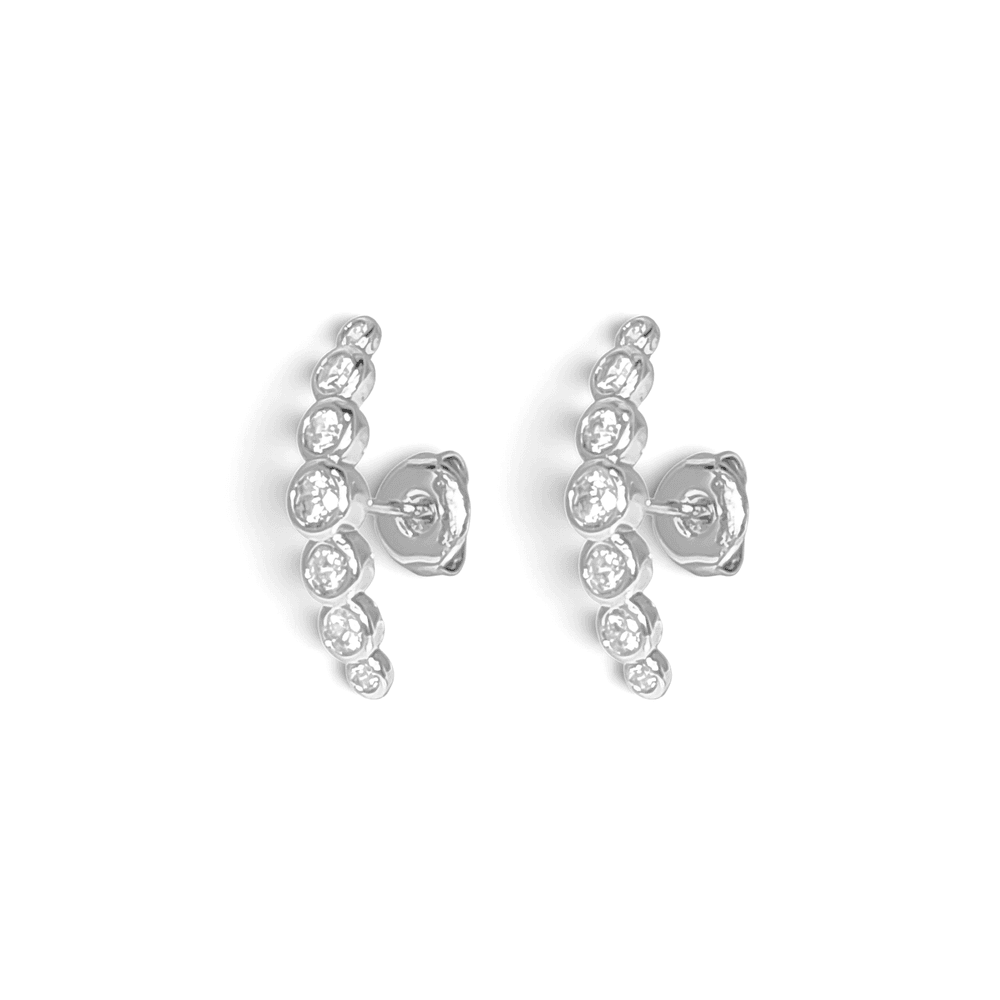 Capri Graduated Bezel Bubble Climber Studs view 5