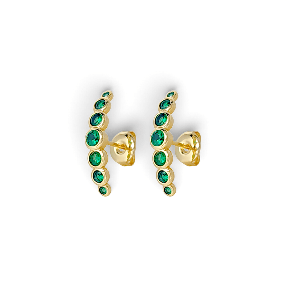 Capri Graduated Bezel Bubble Climber Studs view 7