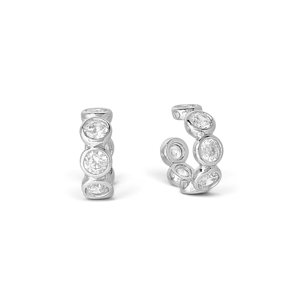 Milano Bezel-Set Eternity Bubble Ear Cuff view 5