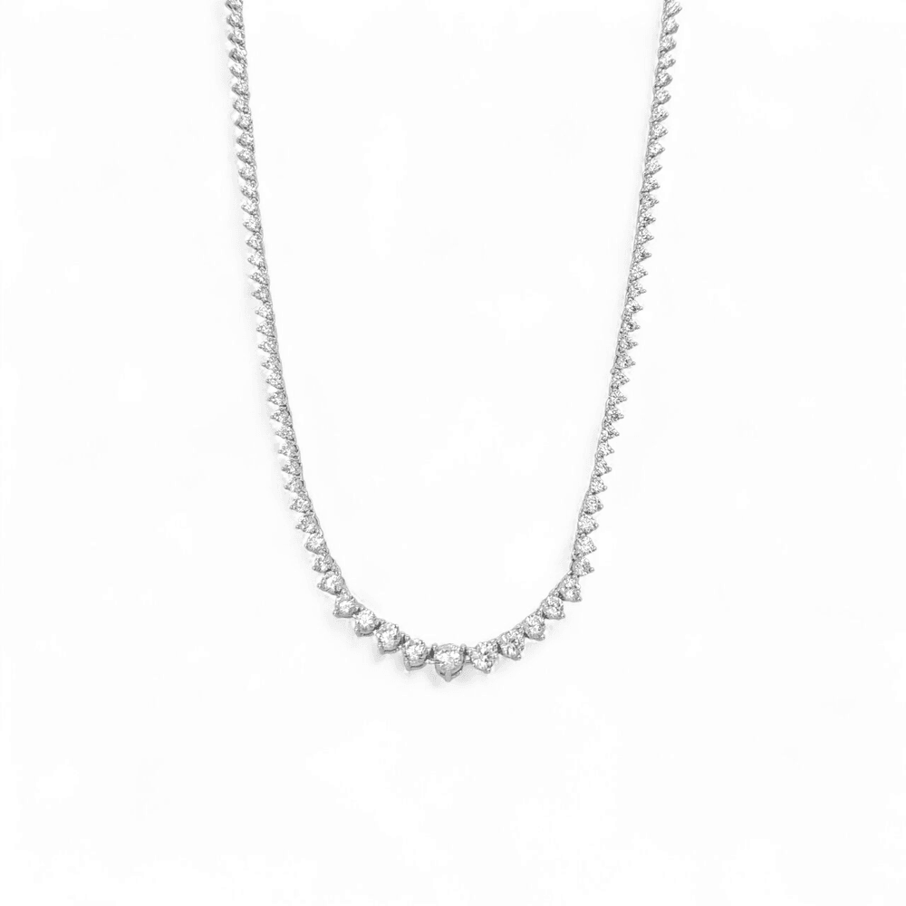 Stella Diamond tennis Necklace view 3