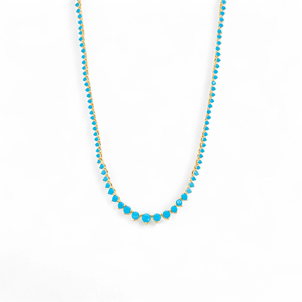 Stella Diamond tennis Necklace view 4