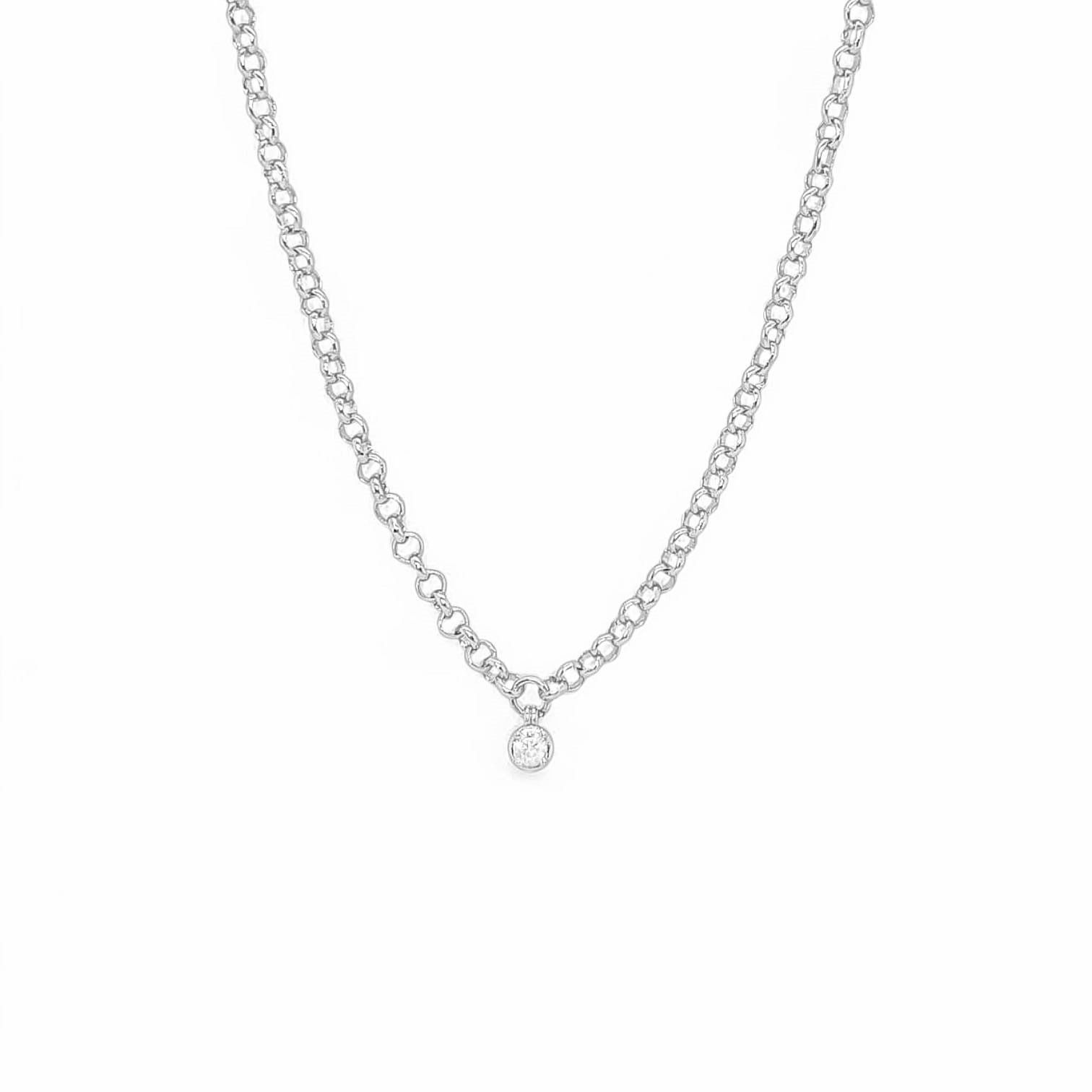 Gemma Diamond Necklace view 3
