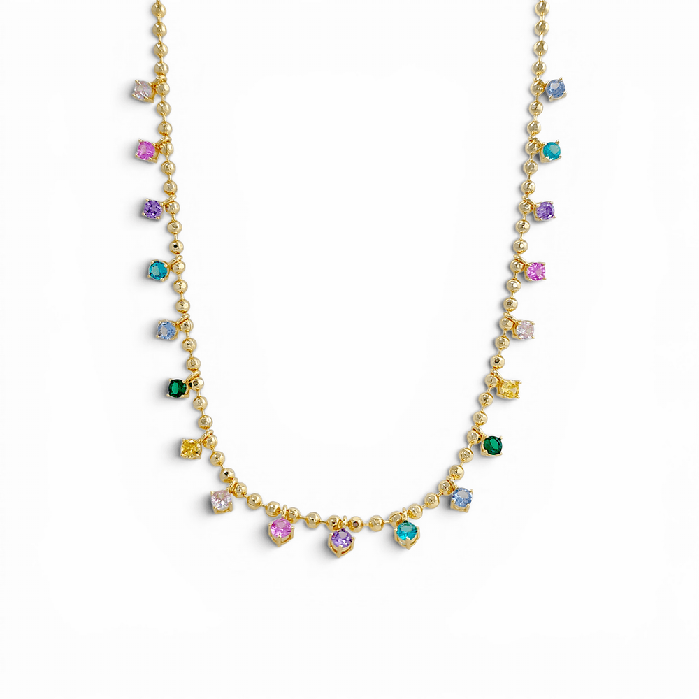 Aura Multi zirconia Necklace view 4