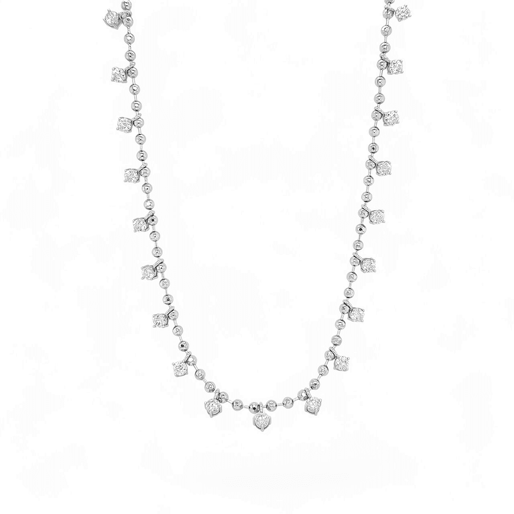 Aura Multi zirconia Necklace in silver - 18K Gold Plated Wholesale Jewelry