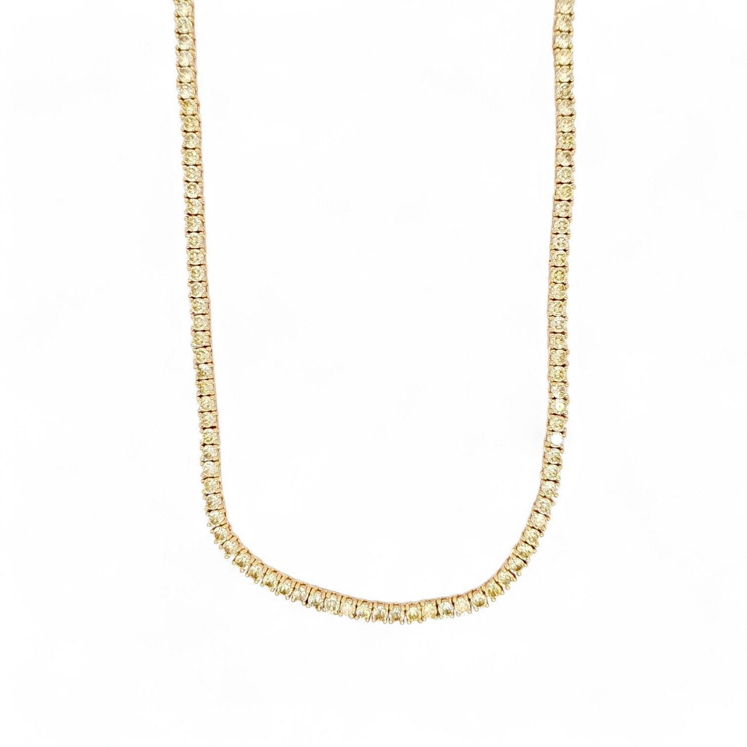 Serena Tennis Diamond Necklace view 2