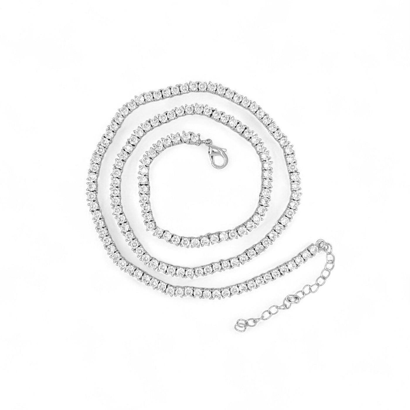 Serena Tennis Diamond Necklace view 11