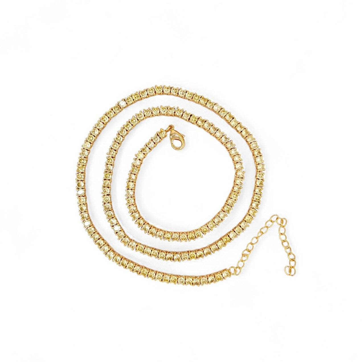 Serena Tennis Diamond Necklace view 4