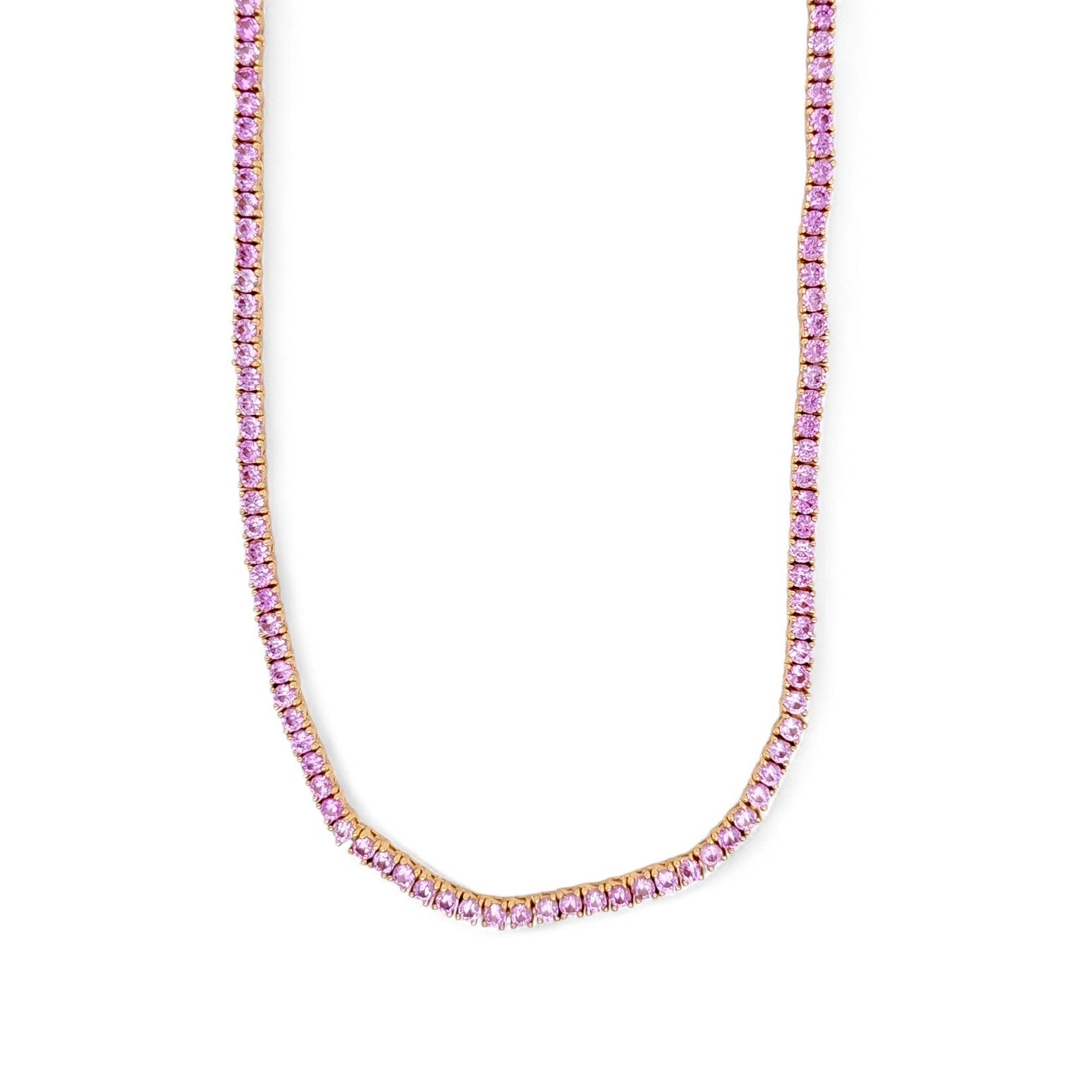 Serena Tennis Diamond Necklace view 5