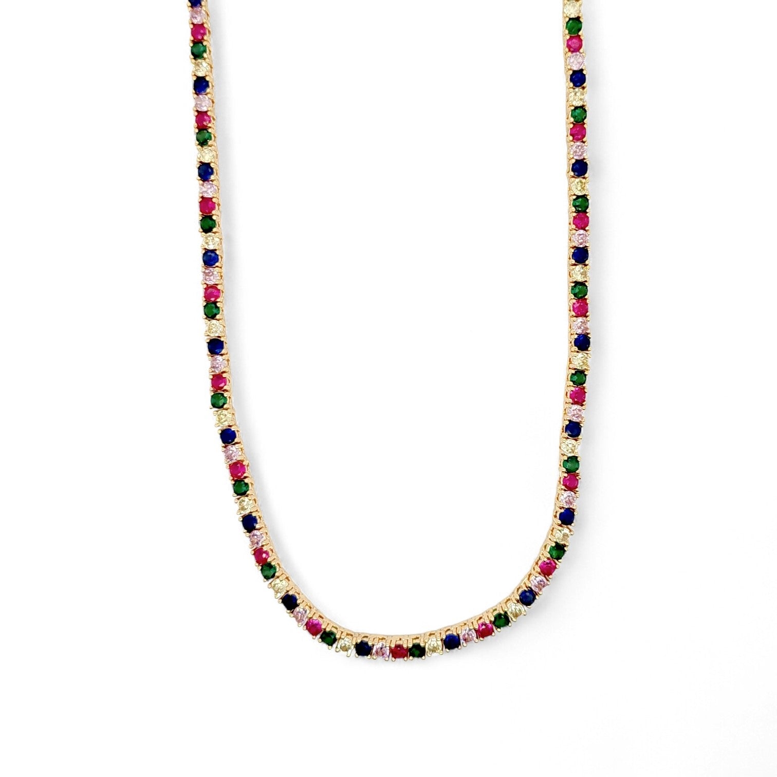 Serena Tennis Diamond Necklace view 6