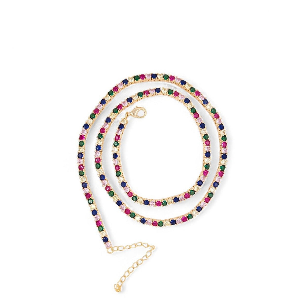 Serena Tennis Diamond Necklace view 7