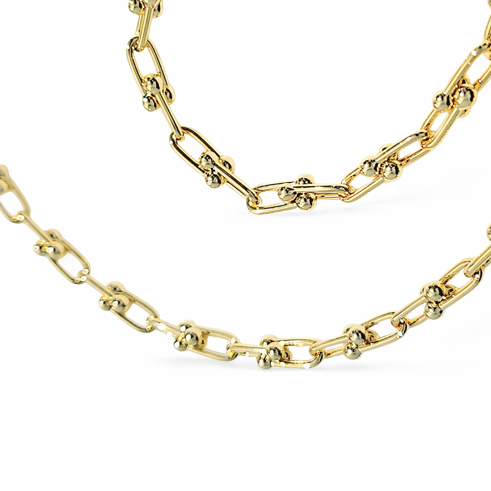 Divina U link plain 2 sizes Unisex Multi wear Necklace view 5