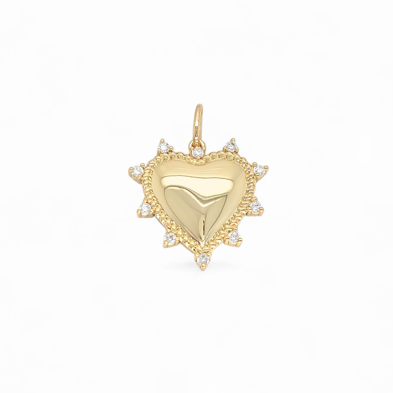 Speranza Charm Heartfly Necklace in Gold - 18K Gold Plated Wholesale Jewelry