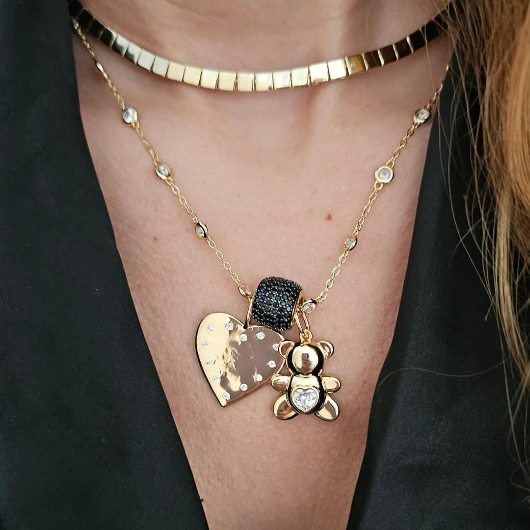 Divina Charm Heart Plain Necklace view 2