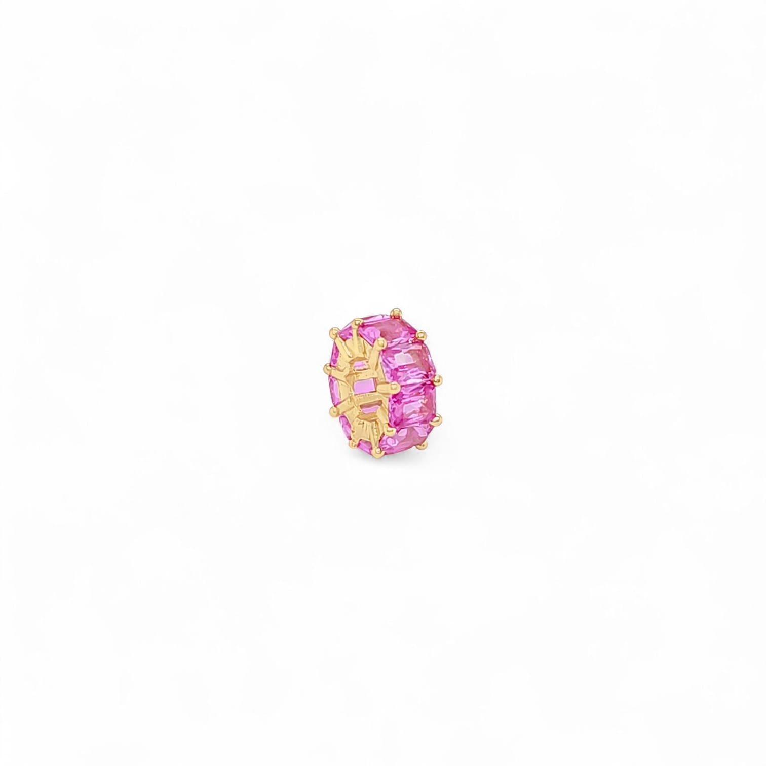 Tesoro Charm Space Sky Necklace in Pink - 18K Gold Plated Wholesale Jewelry
