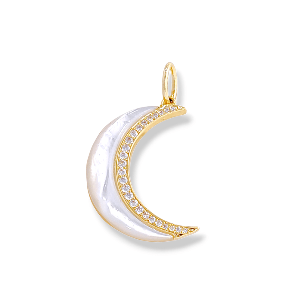 Fiore Moon Pendant Necklace view 2